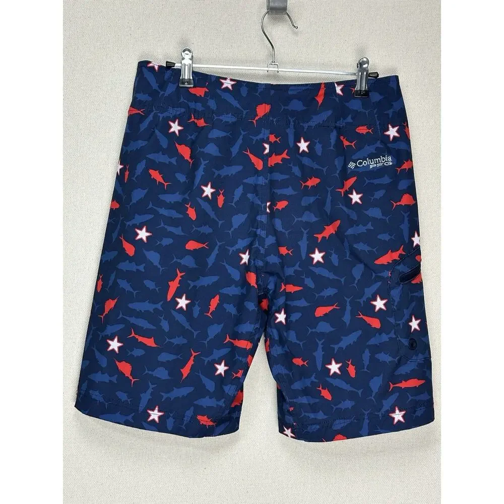 Columbia PFG Board Short Size 30‎ Gamefish Swim Trunk 9”